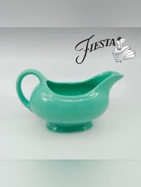 Vintage Fiesta Sea Mist Green Gravy Boat Sauceboat Homer Laughlin HLC USA